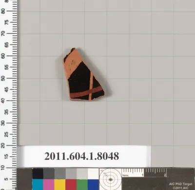 Terracotta fragment of a kylix (drinking cup)