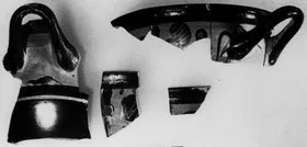 SKYPHOS, FRAGMENTS (ATHENIAN, BLACK-FIGURE)