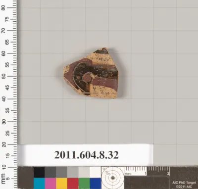 Terracotta fragment of a closed shape