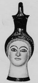 FIGURE VASE, OINOCHOE (ATHENIAN, RED-FIGURE)