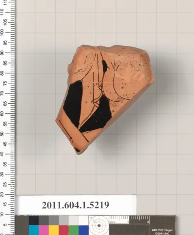 Terracotta fragment of a kylix (drinking cup)