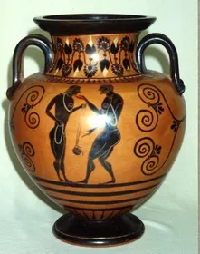 AMPHORA, NECK (ATHENIAN, BLACK-FIGURE)