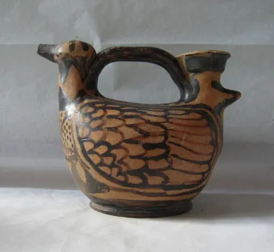vase plastique ; askos