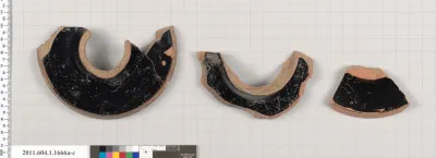 Terracotta fragment of a kylix (drinking cup)