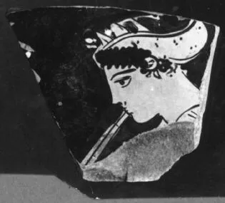 KRATER, BELL, FRAGMENT (ATHENIAN, RED-FIGURE)