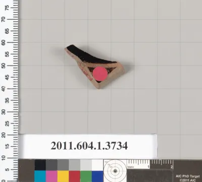 Terracotta fragment of a kylix (drinking cup)