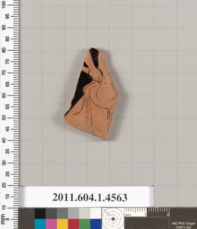 Terracotta fragment of a kylix (drinking cup)