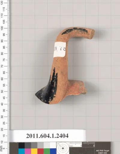 Terracotta fragment of a kylix (drinking cup)