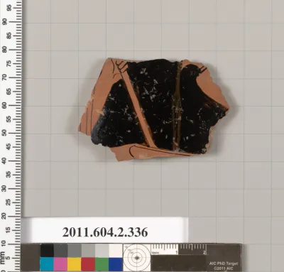 Terracotta fragment of a column-krater (bowl for mixing wine and water)