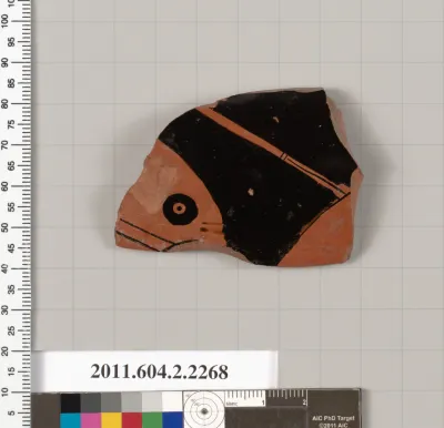 Terracotta fragment of a column-krater (bowl for mixing wine and water)?