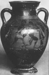 AMPHORA, BELLY, TYPE B (ATHENIAN, BLACK-FIGURE)