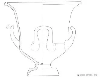 KRATER, CALYX (ETRUSCAN, RED-FIGURE)