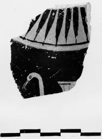 LEKANIS LID, FRAGMENT (ATHENIAN, RED-FIGURE)