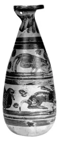 ALABASTRON (ETRUSCO-CORINTHIAN, BLACK-FIGURE)