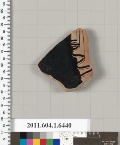 Terracotta fragment of a kylix (drinking cup)