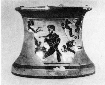STAND, FRAGMENT (ATHENIAN, BLACK-FIGURE)