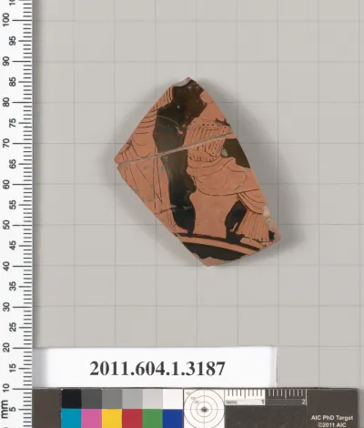 Terracotta fragment of a kylix (drinking cup)