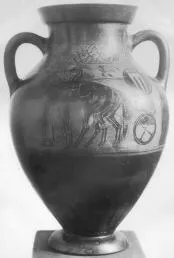 AMPHORA, BELLY, TYPE B (ATHENIAN, BLACK-FIGURE)