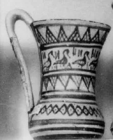 TANKARD (ATHENIAN GEOMETRIC, SILHOUETTE)