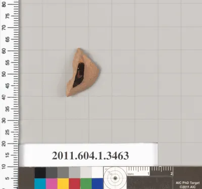 Terracotta fragment of a kylix (drinking cup)