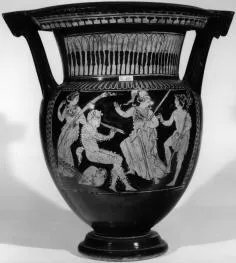 KRATER, COLUMN (ATHENIAN, RED-FIGURE)