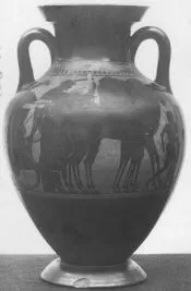 AMPHORA, BELLY, TYPE B (ATHENIAN, BLACK-FIGURE)