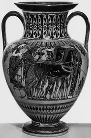 AMPHORA, NECK (ATHENIAN, BLACK-FIGURE)
