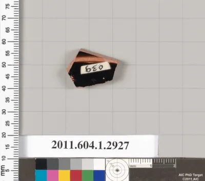 Terracotta fragment of a kylix (drinking cup)