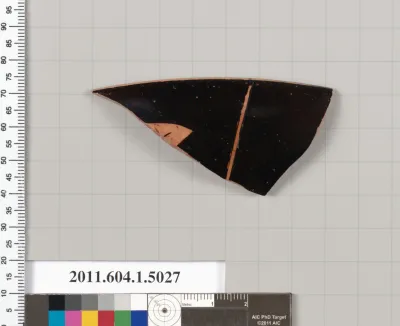 Terracotta fragment of a kylix (drinking cup)