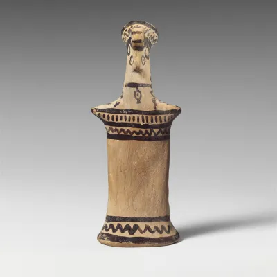 Terracotta statuette of a goddess