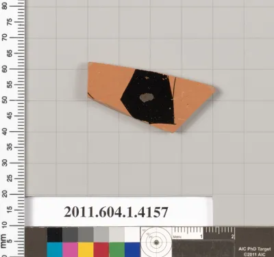 Terracotta fragment of a kylix (drinking cup)