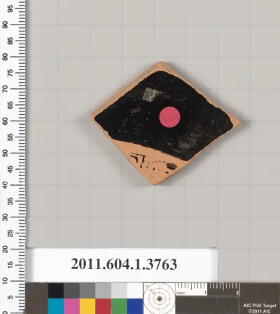 Terracotta fragment of a kylix (drinking cup)