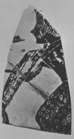AMPHORA, BELLY, FRAGMENT (ETRUSCAN, BLACK-FIGURE)