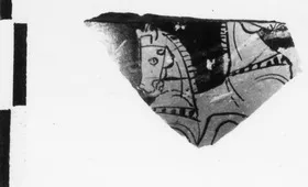 FIGURE VASE (?), FRAGMENT (ATHENIAN, RED-FIGURE)