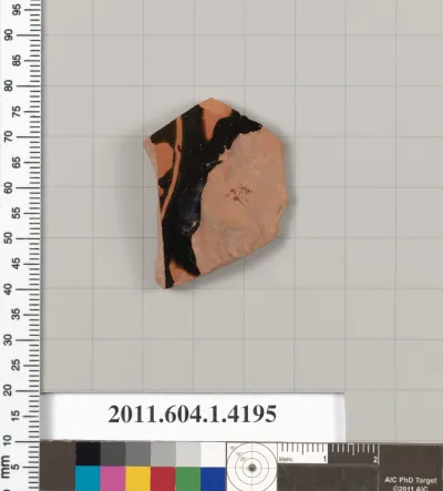 Terracotta fragment of a kylix (drinking cup)