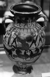 AMPHORA, NECK (ATHENIAN, BLACK-FIGURE)