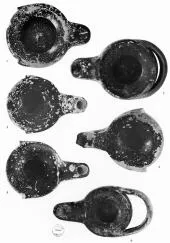 LAMP (ATHENIAN, BLACK GLAZE)
