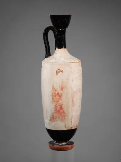 Terracotta lekythos (oil flask)