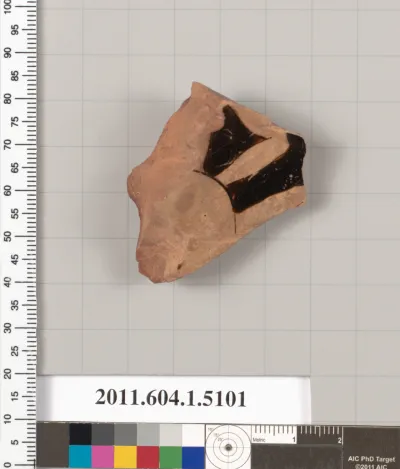 Terracotta fragment of a kylix (drinking cup)