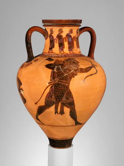 Terracotta neck-amphora (jar)