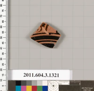 Terracotta fragment of a skyphos (deep drinking cup)