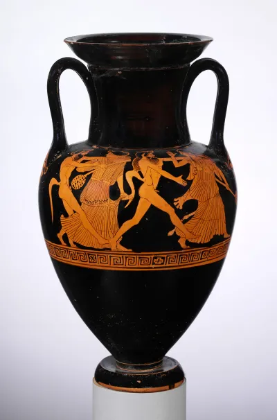 Terracotta Nolan neck-amphora (jar)