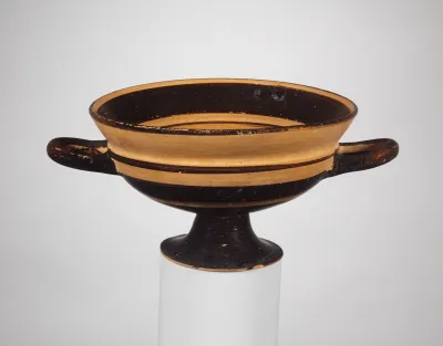 Terracotta kylix (drinking cup)