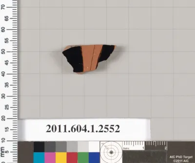 Terracotta fragment of a kylix (drinking cup)