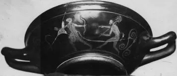 CUP, STEMLESS (ATHENIAN, RED-FIGURE)