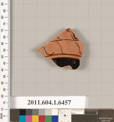 Terracotta fragment of a kylix (drinking cup)