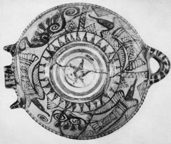 BOEOTIAN BIRD CUP (BOEOTIAN, OUTLINE)