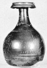 BOTTLE (SOUTH ITALIAN, GNATHIAN, BLACK GLAZE)