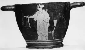 SKYPHOS (ATHENIAN, RED-FIGURE)