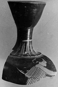 LEKYTHOS, SQUAT, FRAGMENT (ATHENIAN, RED-FIGURE)